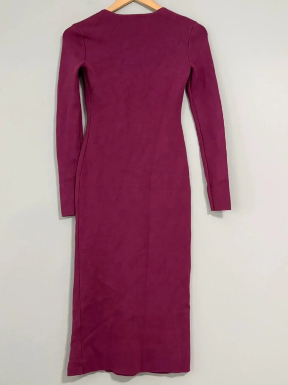 Abercrombie and Fitch Burgundy Fuchsia  Bodycon Maxi Dress